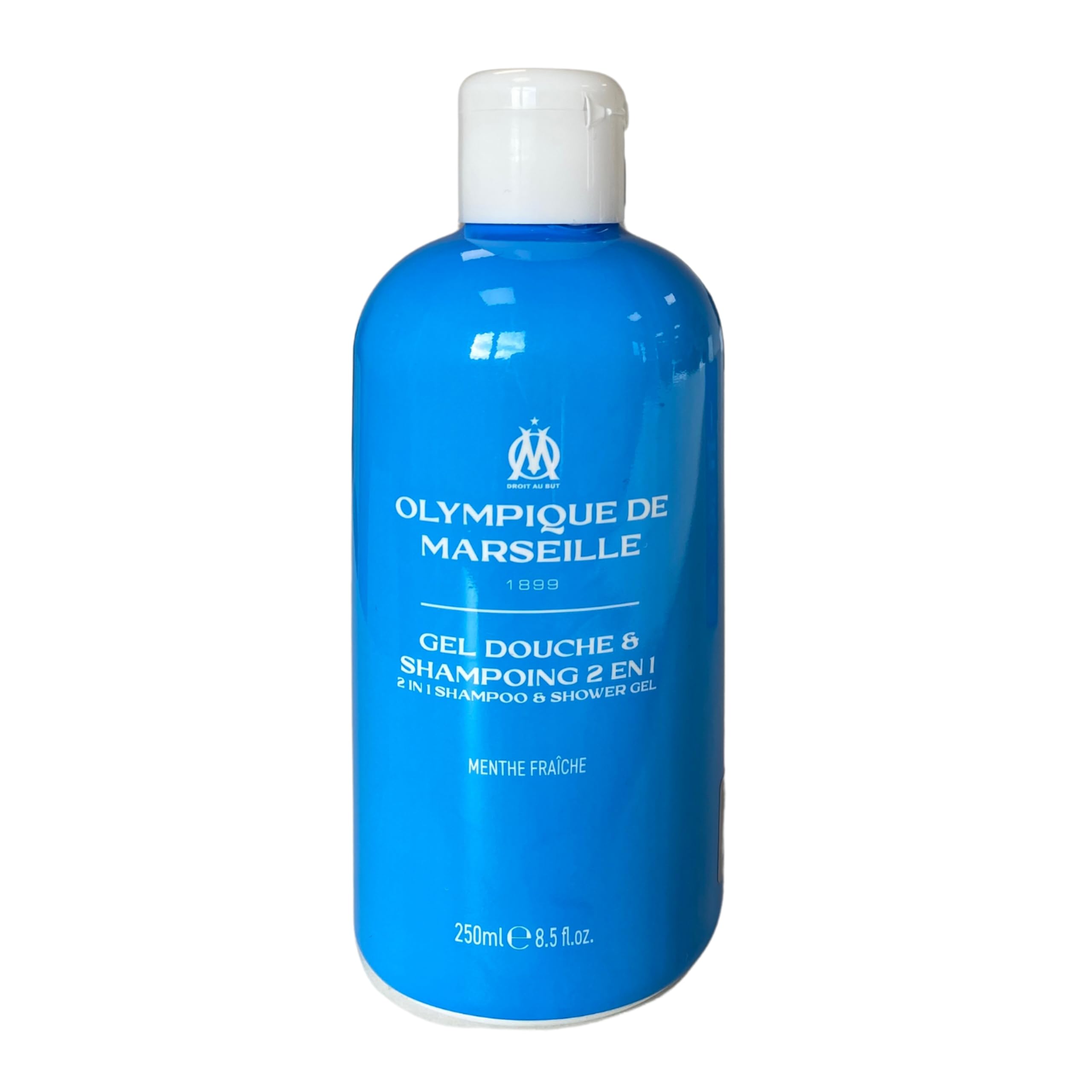 OLYMPIQUE DE MARSEILLE Coffret Cadeau OM Homme, Trousse de Toilette avec Gel Douche 250ml, Déodorant 50ml, Eau de Toilette 50ml