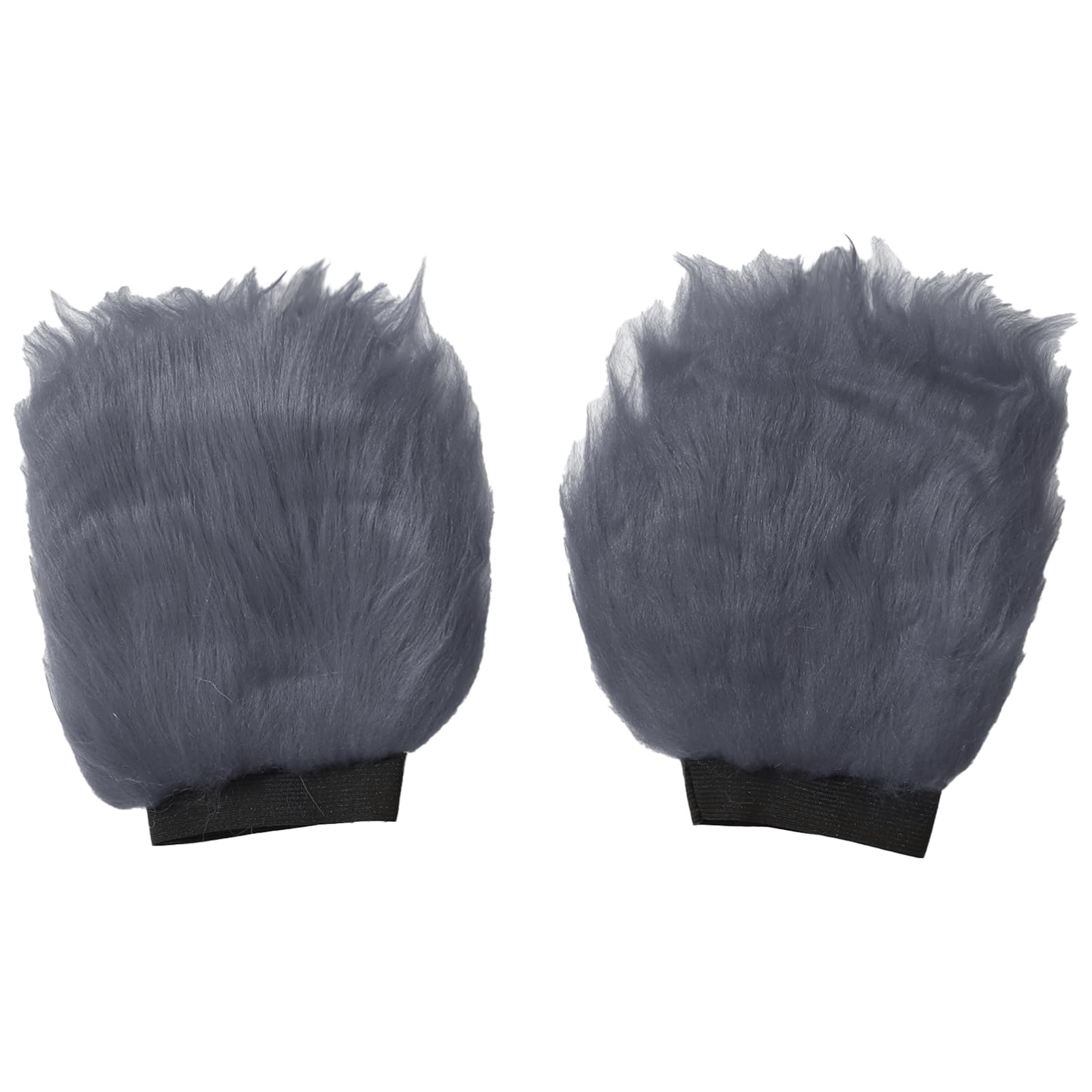 Alvivi Plush Cat Paws Gloves Bear Cat Animal Hand Paw Fingerless Gloves Cosplay Costume Accessories Grey One Size