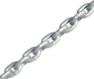 MarineNow ISO G43 Anchor Chain - High Test 144 µm Micro Premium Marine Thick Hot Dipped Galvanized NACM-Grade Anchor Chain (Choose Size and Length)