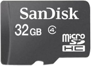 Sandisk 32GB MicroSDHC Class 4 Memory Card & MicroSDHC Card Reader Bulk
