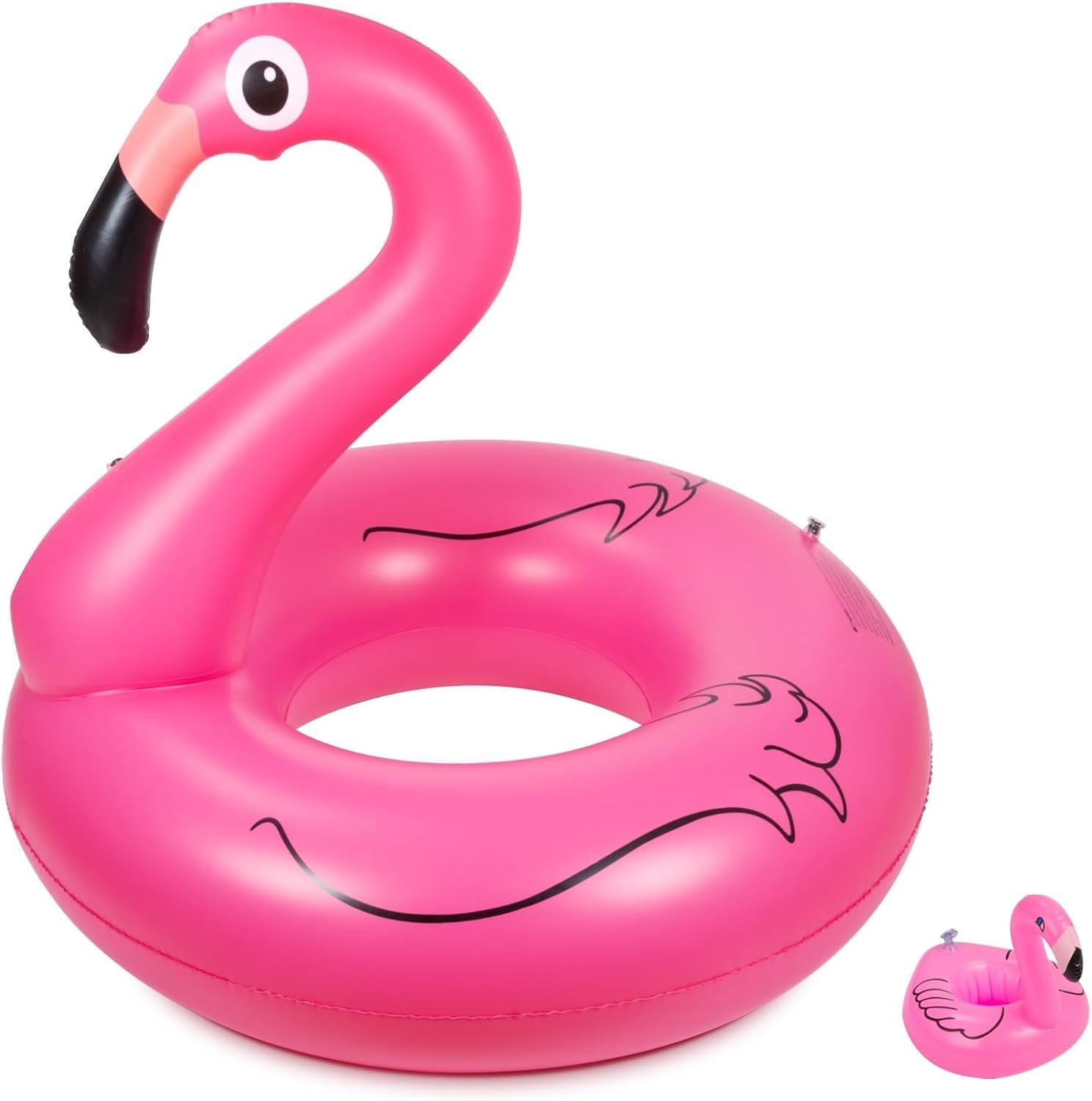 FALONG Inflatable Flamingo Swimming Pool Floating Outdoor Chair for Swimming Pool or Beach (Flamingo)