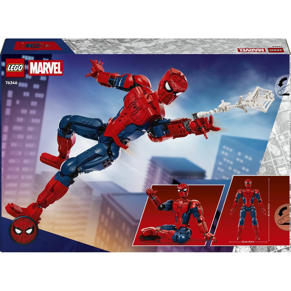LEGO | Marvel Figurka Spider-Mana 76346 | Kolekcjonerska figurka, Spider-Man: Całkiem nowy dzień, prezent dla fana Marvela 12+, zestaw klocków, 813 elementów
