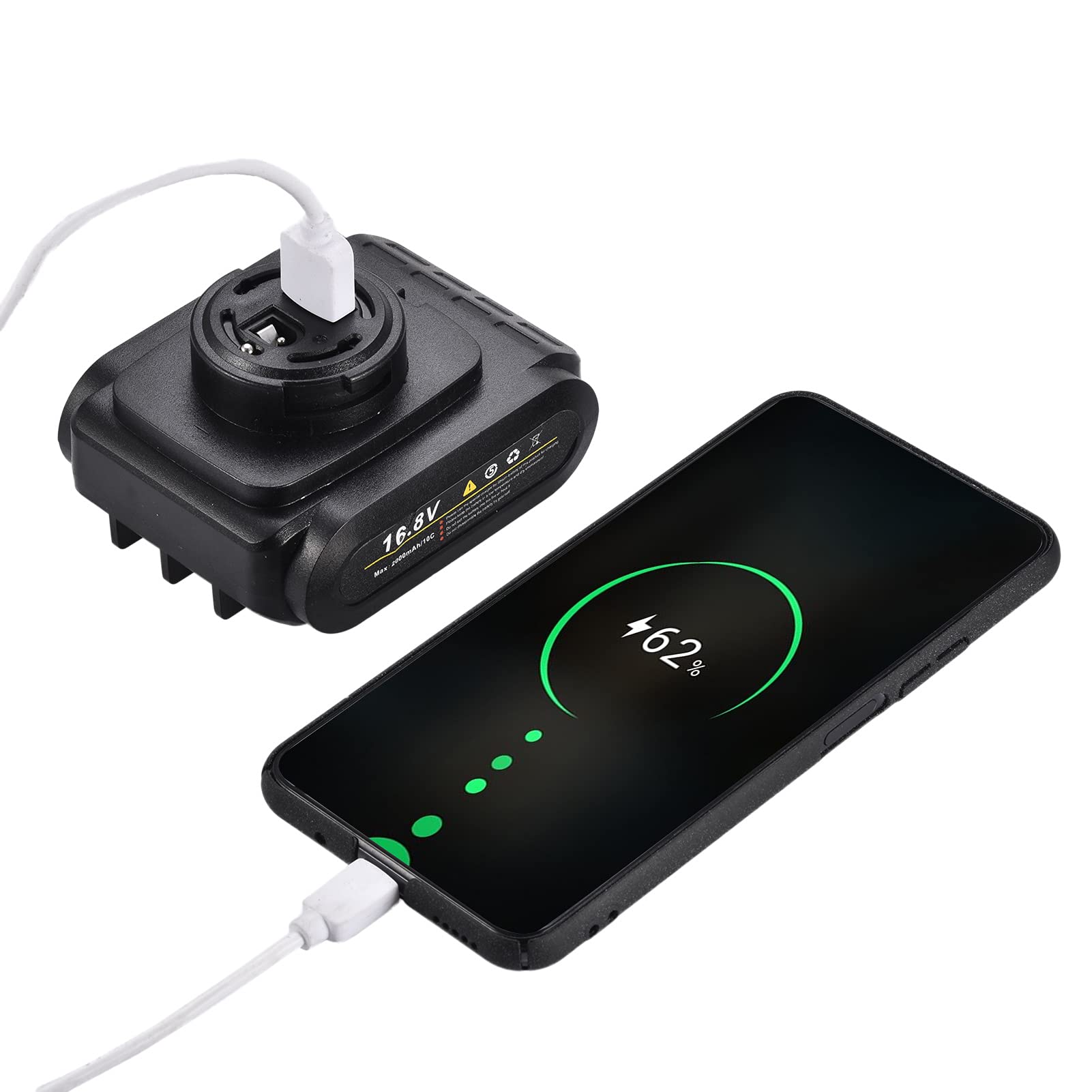 GMtes Forbici elettriche Professionali a Batteria, potatore per Rami d'albero Alimentato a Batteria 16,8 V 2 Ah, Diametro di Taglio 28 mm (1,1 Pollici) (con Lama di Ricambio Gratuita)