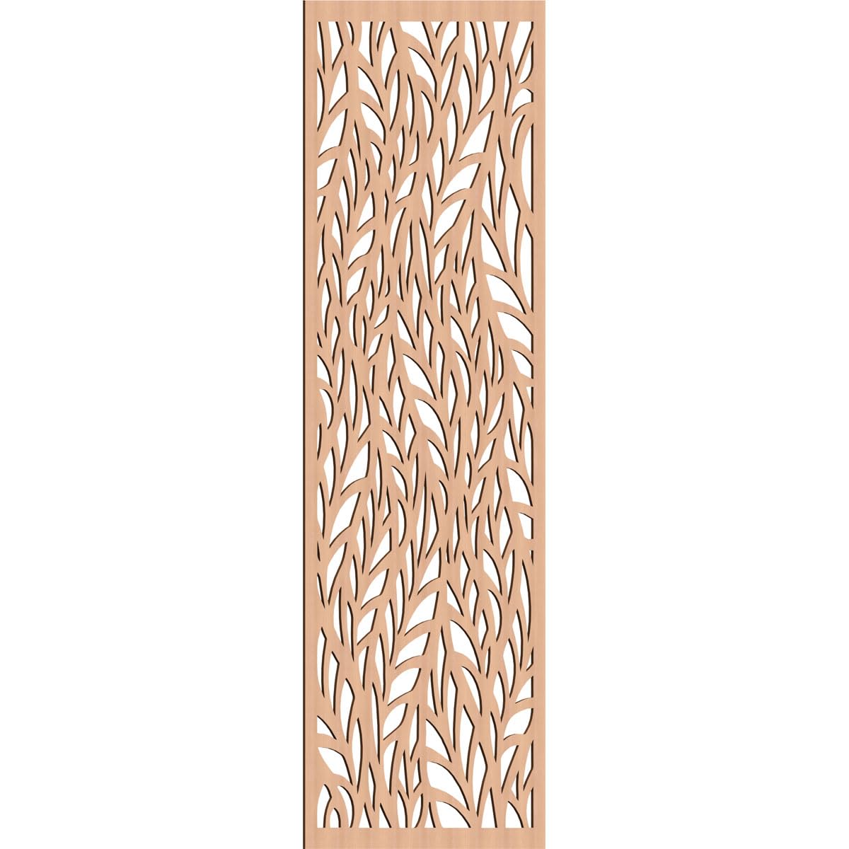 Ortonville Decorative Pierced Fretwork Wood Wall Panels, 37 3/8"W x 94 3/8"H x 1/4"T, Alder