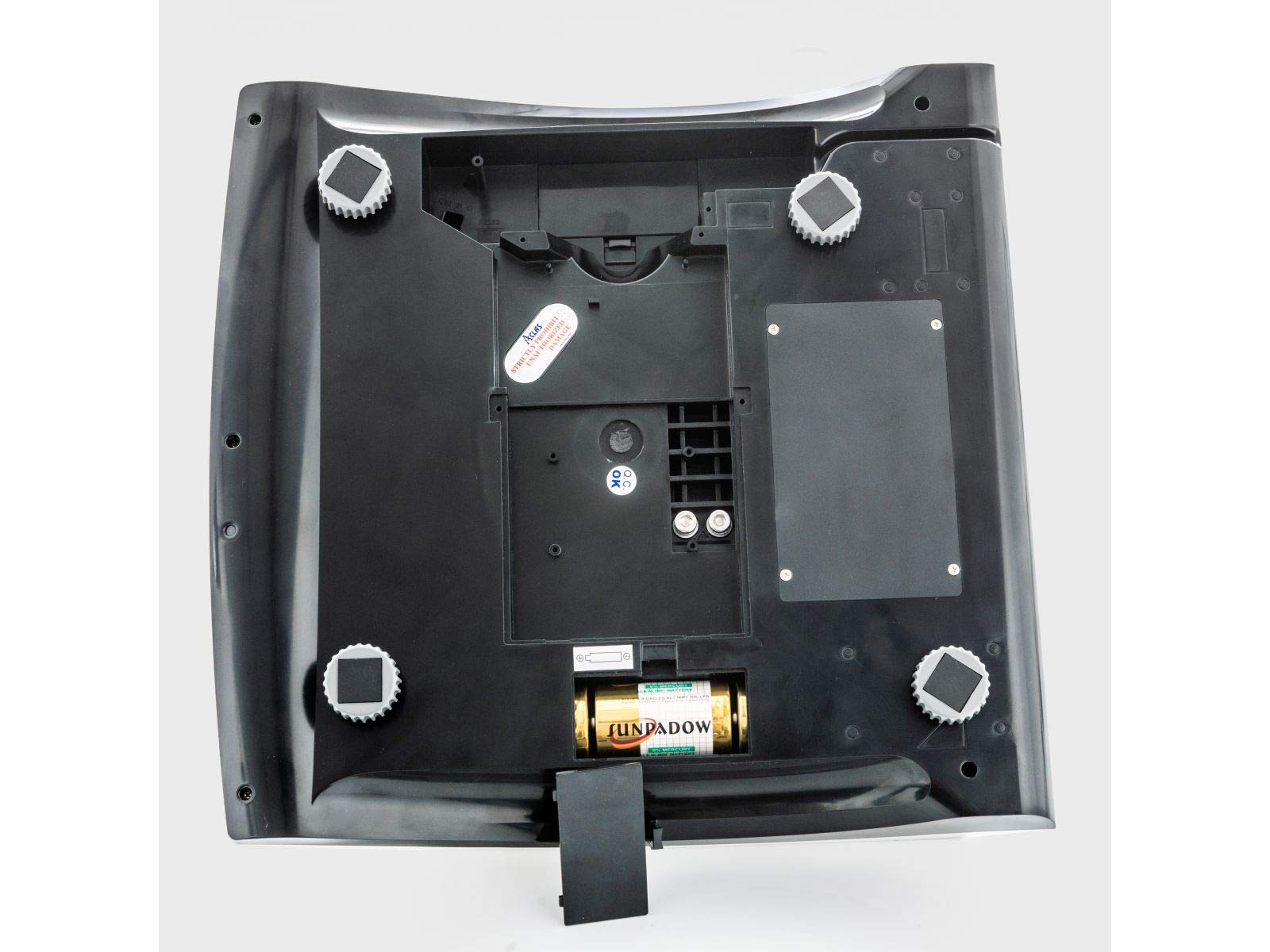 WKA Ladenwaage PS 15/30, geeicht, Edelstahl, Tarafunktion, LCD-Display