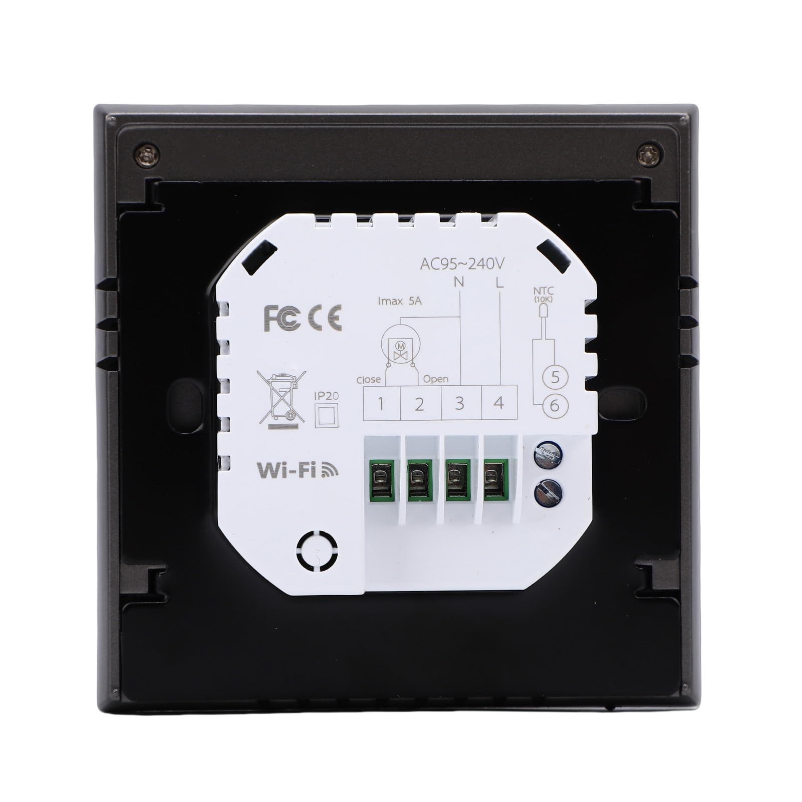 FILFEEL Termostato Wi-Fi per Manopola con Display TFT 240x240, Dispositivo