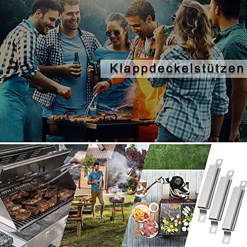 YICH Gasgrill Ersatzteile Crossover Brenner Gasgrill Crossover 3er-Pack Ersatzteile Gasgrill Crossover Tube für Centro Charbroil und Andere Crossover Rohr Übertrag Srohr BBQ Edelstahl Flammenbrücke