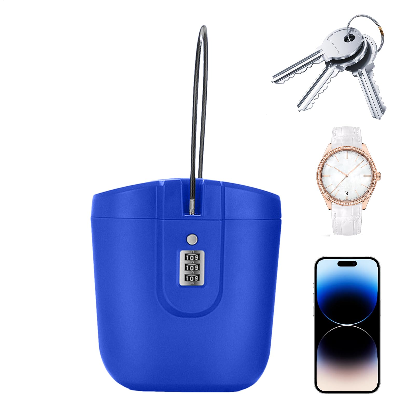 Beach Safe for Valuables Anti-Theft Portable Be-ach Chair Sa-fe And Travel Vault