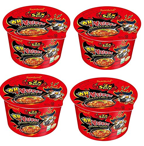 Samyang Big Bowl 2X Spicy Hot Chicken Flavour Raman Cup Noodle, 105mg*4 Pack (Pack of 4) (Imported) (B0929DM8NK) Amazon Price History, Amazon Price Tracker
