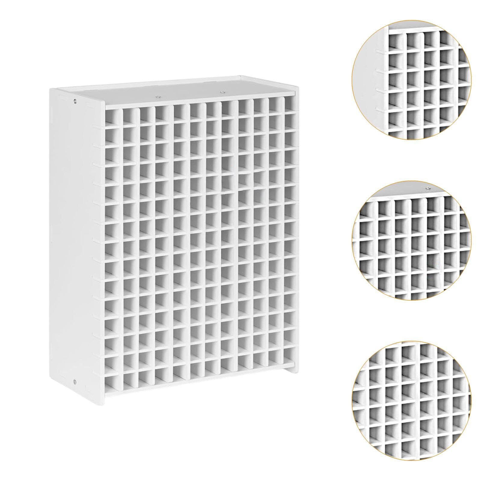 Stifthalter Schreibtisch Zeichenutensilienhalter Pinselorganisation Mehrfachständer PVC Material Zur Aufbewahrung für Lehrer Schüler Bastelraum, 180löcher 27x13x35cm