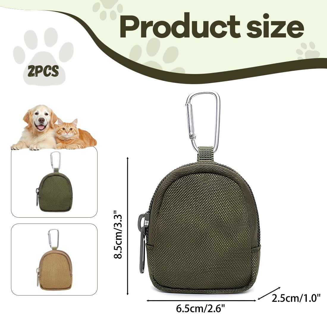 2 Pezzi Sacchetti Portatili Per Animali Domestici In Piccola Borsa Per Dolcetti Borsa Da Passeggio Portatile Borsa Per Cani A Mani Libere