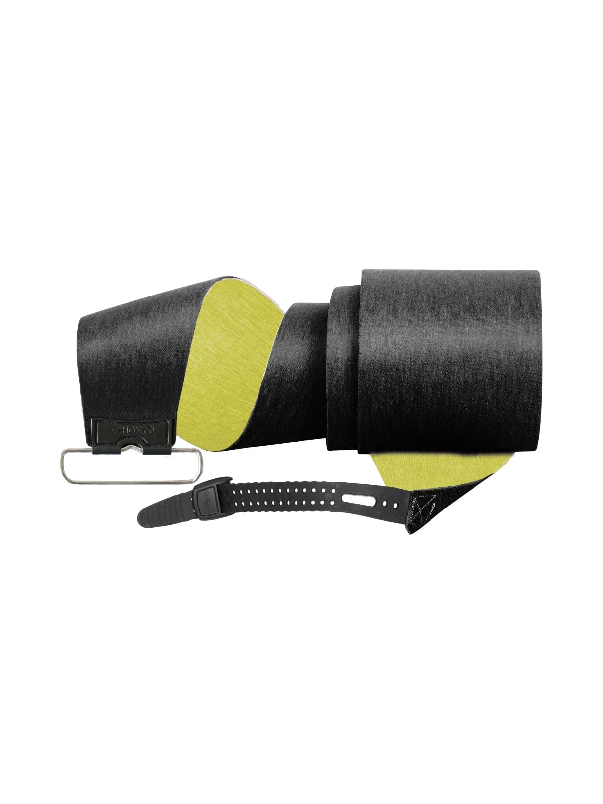 KOHLA Active Peak 120mm Tourenfell Black/Sulphur mit Mixmohair, Smart Glue & Fiberseal. Vielseitig, robust & ideal für Einsteiger & Fortgeschrittene.