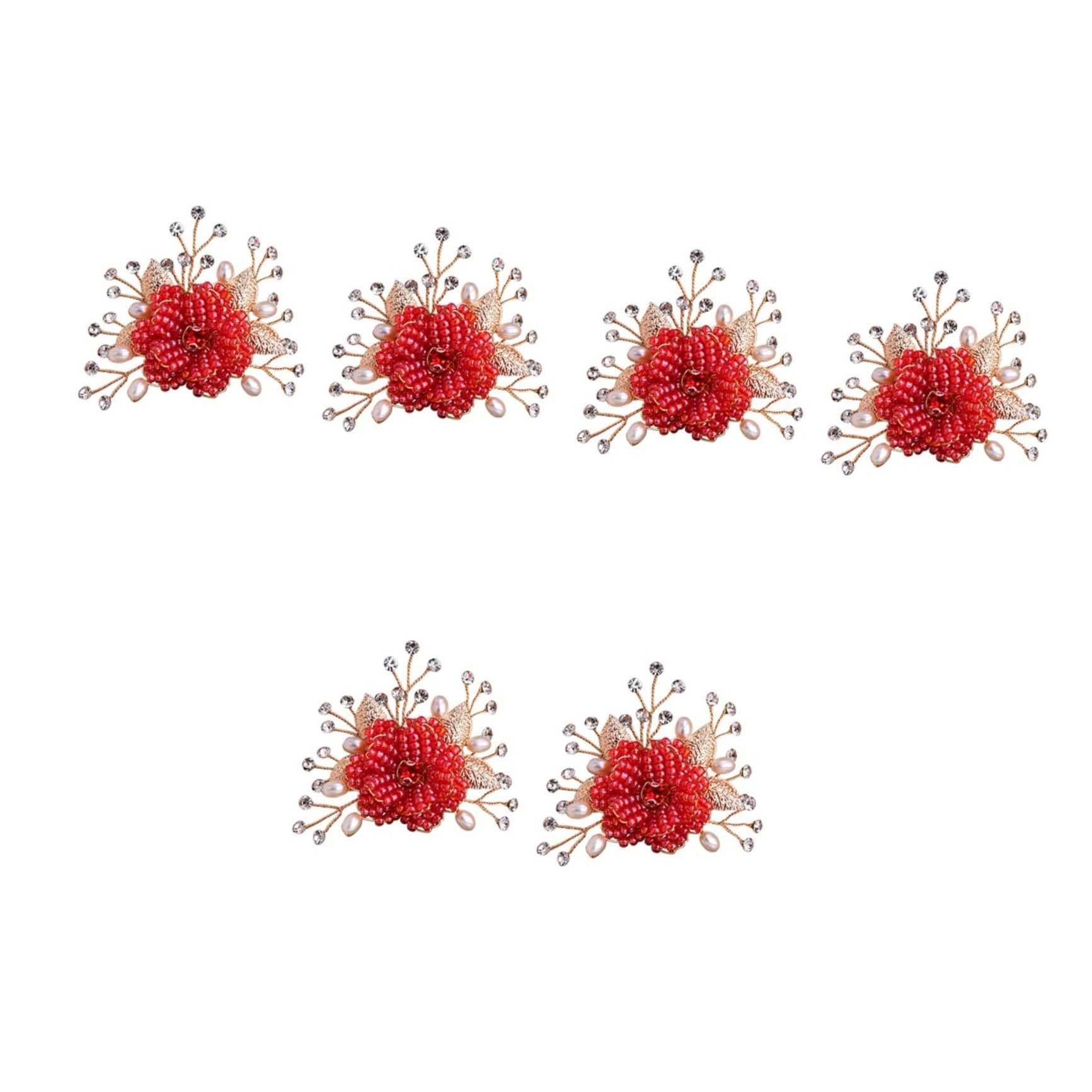 6pezzi Fibbie Per Scarpe Forma Di Fiore Decorazioni Per Scarpe Da Sposa e Cerimonie Accessori Moda Per Eventi Speciali