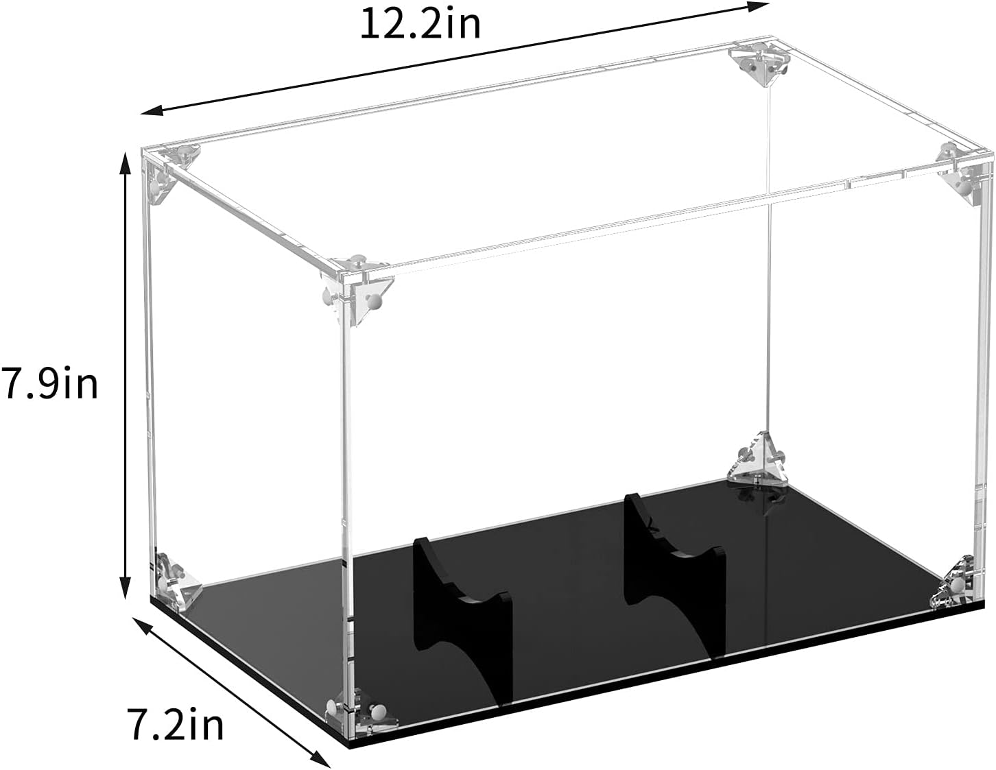 FEMELI Football Display Case Acrylic Box Holder for Full Size Football (Watch Video to Assemble) : Sports & Outdoors