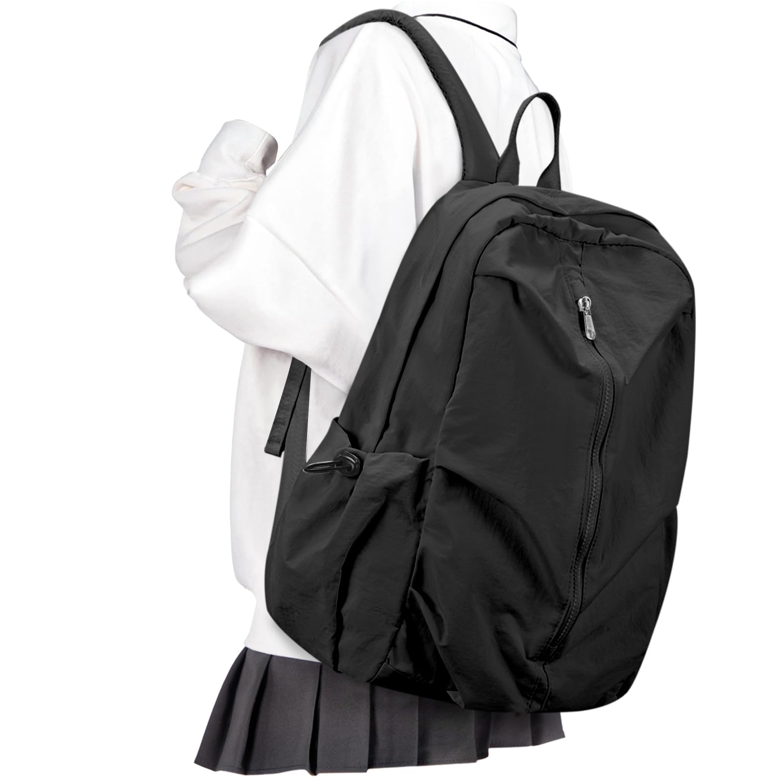 BOXSAM Mochila escolar, Bolsas de viaje causales para mujer Mochila para computadora portátil de 14 pulgadas Mochila ligera para adolescentes Mochila resistente al agua para hombres universitarios