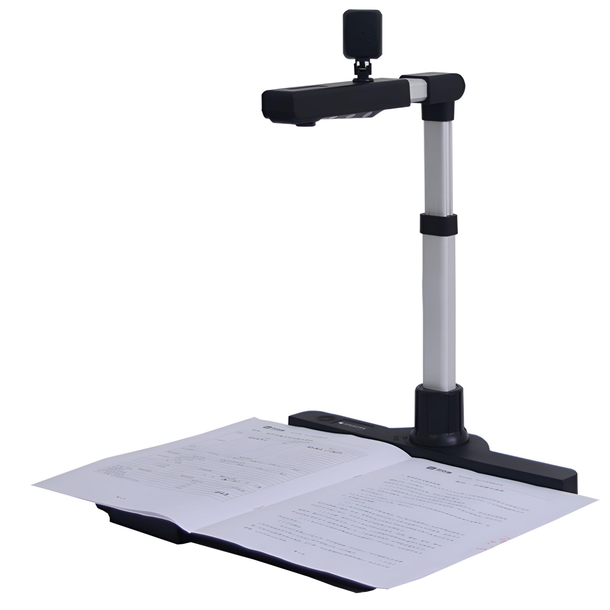 Escáner de documentos portátil, cámara dual de 12 MP, corrección y corte automáticos con un solo clic, modo profesional para aula, oficina y biblioteca