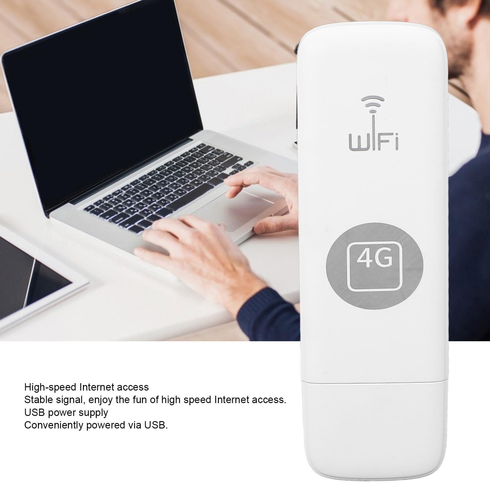 4G LTE Modemrouter – Mobiler WLAN Hotspot Mit SIM-Kartensteckplatz, 4 Externe Antennen, Für Bis Zu 32 Geräte