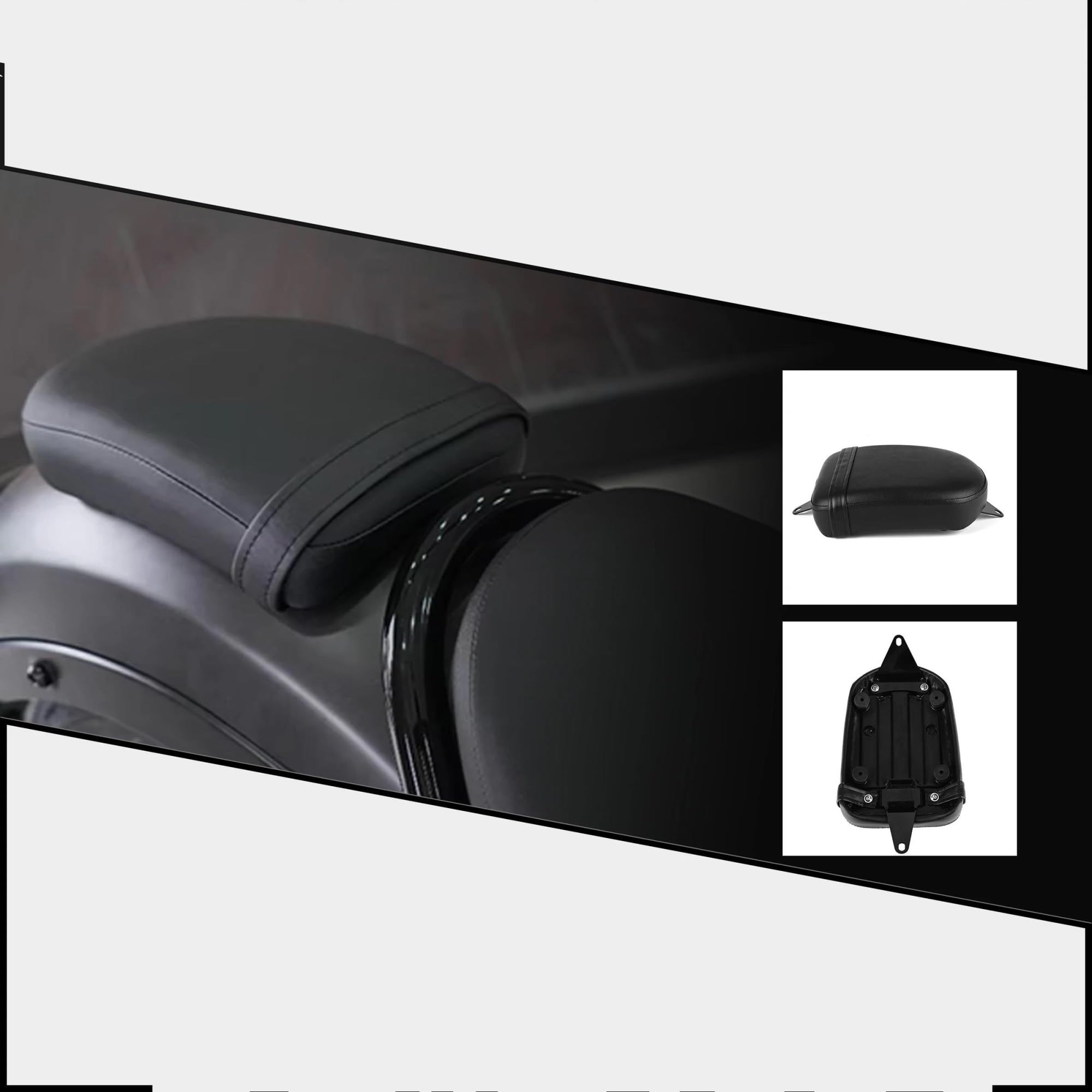 Accesorios Motocicletas para Rebel CM1100 CMX1100 2021 2022 2023 2024 Asientos Traseros para Motocicleta Cojín para Pasajero Asiento De Cuero para Pasajero Piezas Repuesto(A Style)