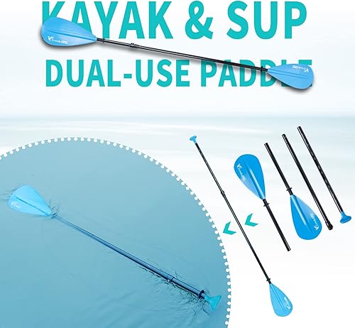 Miniatura 6 de Freein Stand Up Paddle Board Kayak SUP Inflatable Stand up Paddle Board SUP 10'10'6x31 x6, 2 Blades Paddle, Dual Action Pump, Triple Fins, Leash,