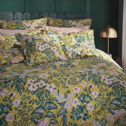 Amanda Holden Cotswold Floral Ochre BeddingBedding: Duvet Cover & 2 Pillowcase Set, Double 200x200cm - Image 2