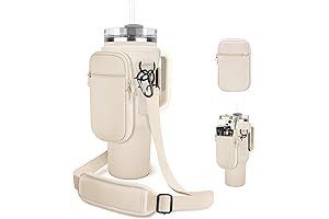 Ergonomic Drink Carrier Bag with Detachable Storage Pocket