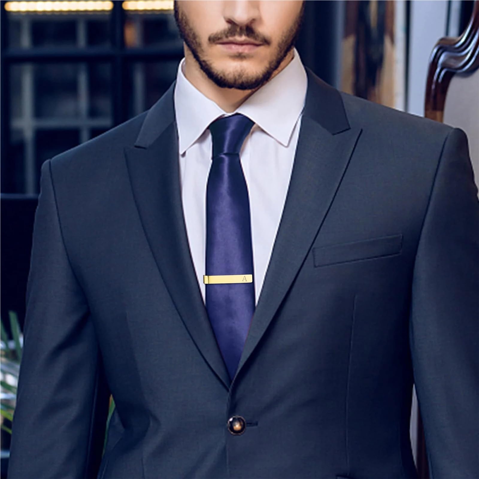Un juego de gemelos y pasador corbata for hombre. Juego pasadores con caja. Regalo for padrinos boda Para Hombre