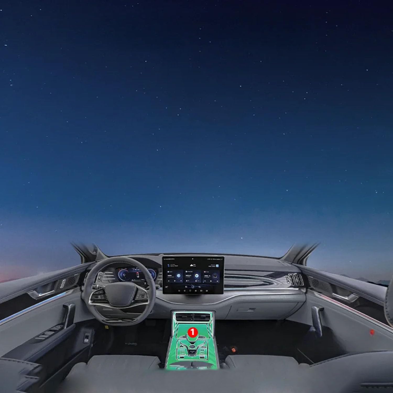 Film intérieur pour BYD Tang DMI DMP EV protection console centrale
