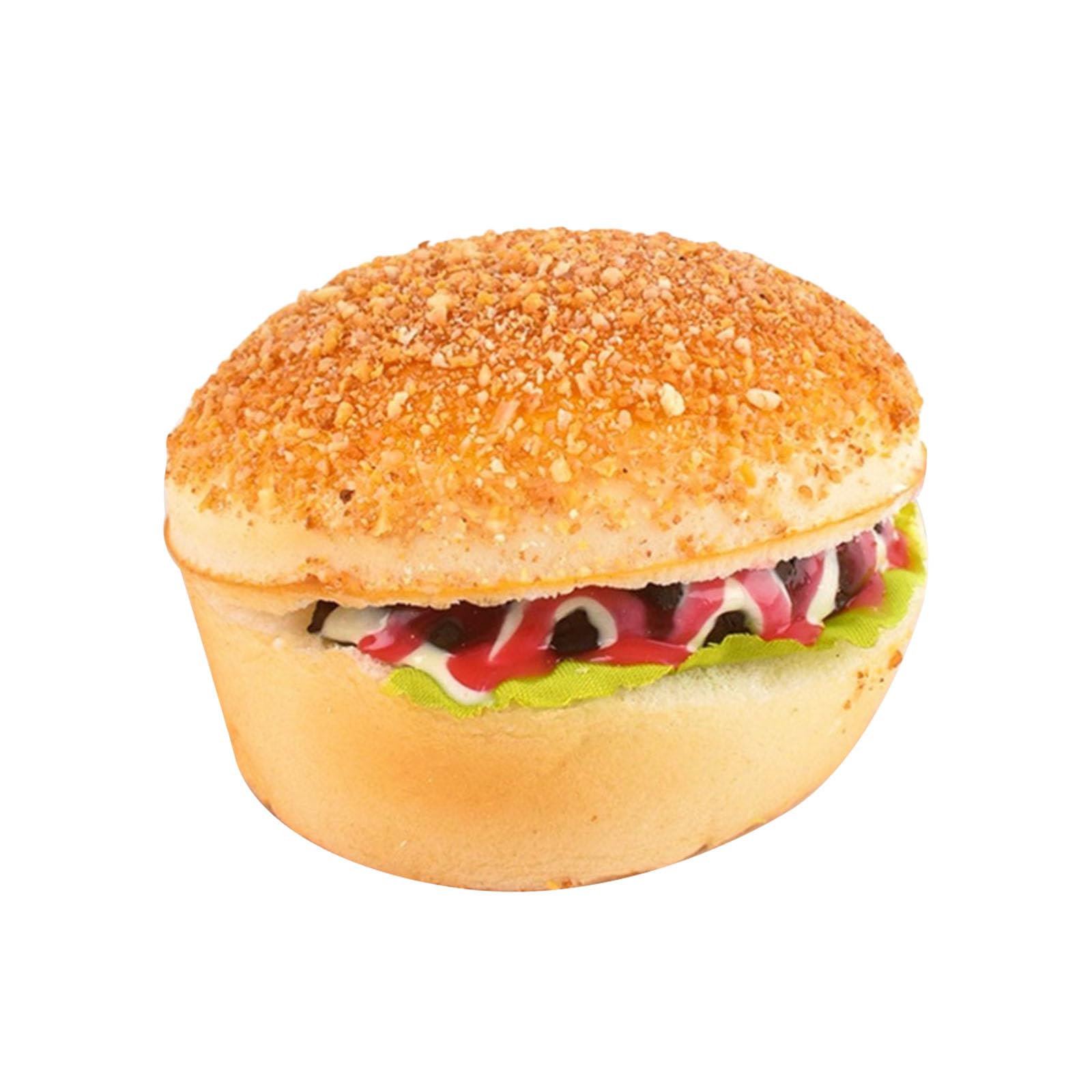 LiRRvb Simulated Hamburger Bread Models Restaurant Display Props Food Model Great for Educational Demonstrations and Home Restaurant Display Props