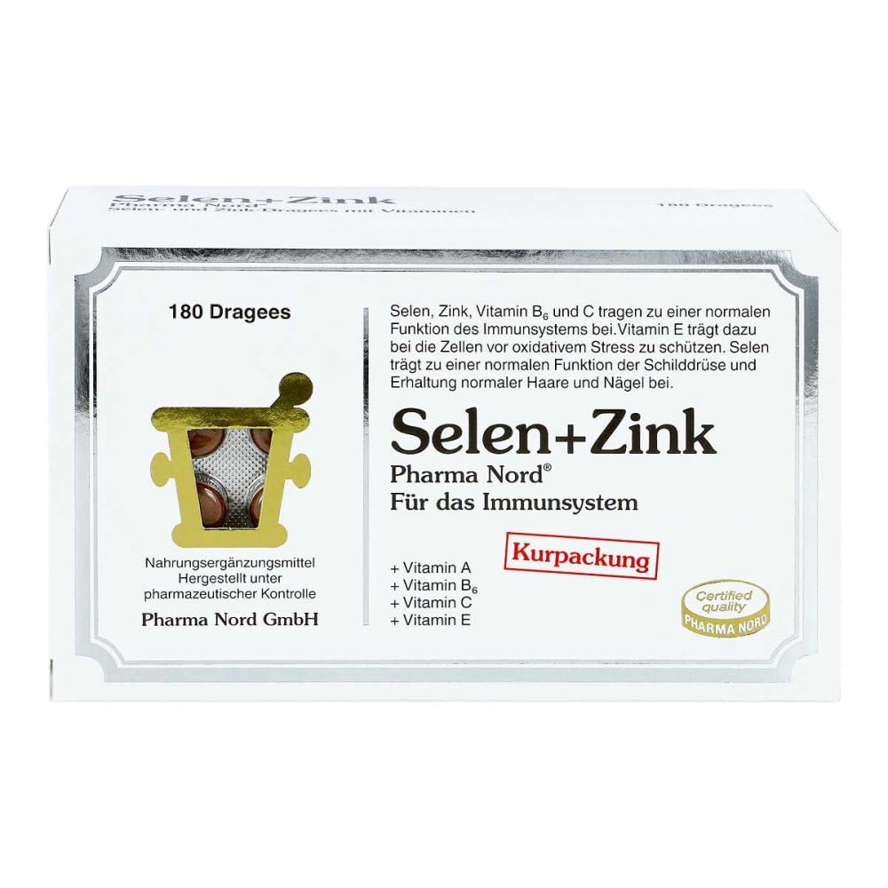 Selen + Zink Pharma Nord Dragees, 180 St. Tabletten