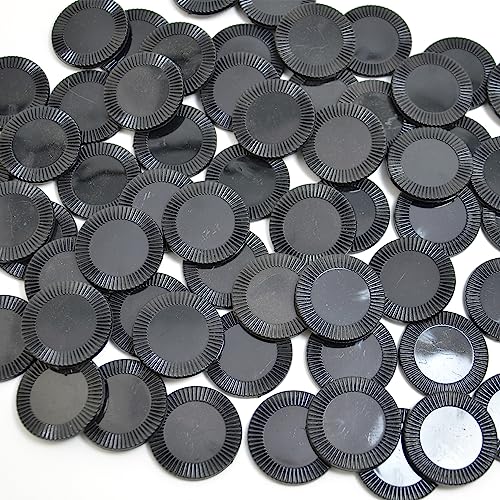 Smartdealspro 32mm Opaque Plastic Learning Counters Mini Poker Chips Games Tokens with Storage Box (Sunflower, 64pcs, Black) - Image 3