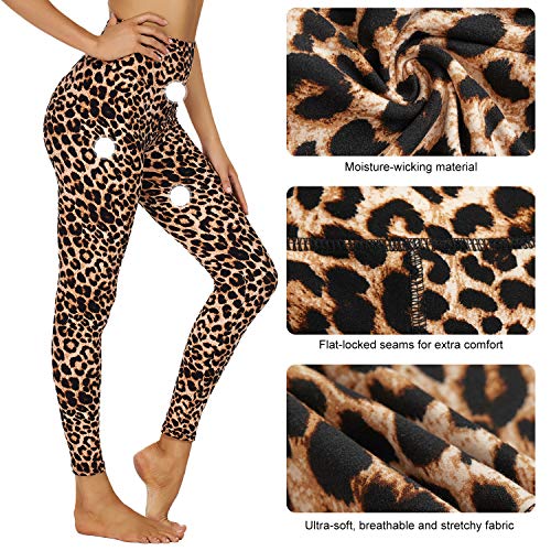 Leggings for Women - High Waisted Soft Stretch Yoga Pants for Workout, Running - Reg