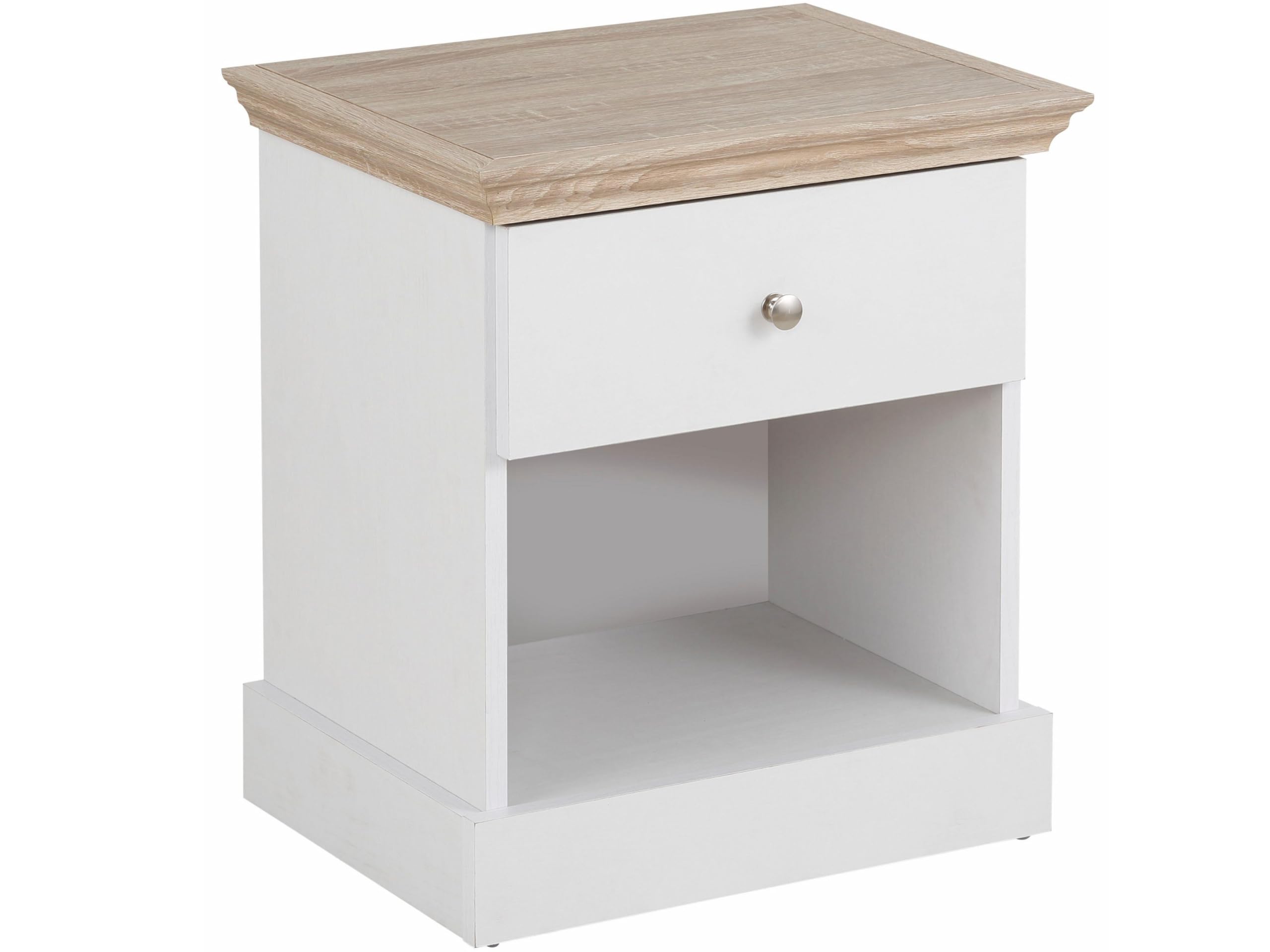 LOFT24 Binz Nightstand White Oak, 35x45x50cm (DxWxH)