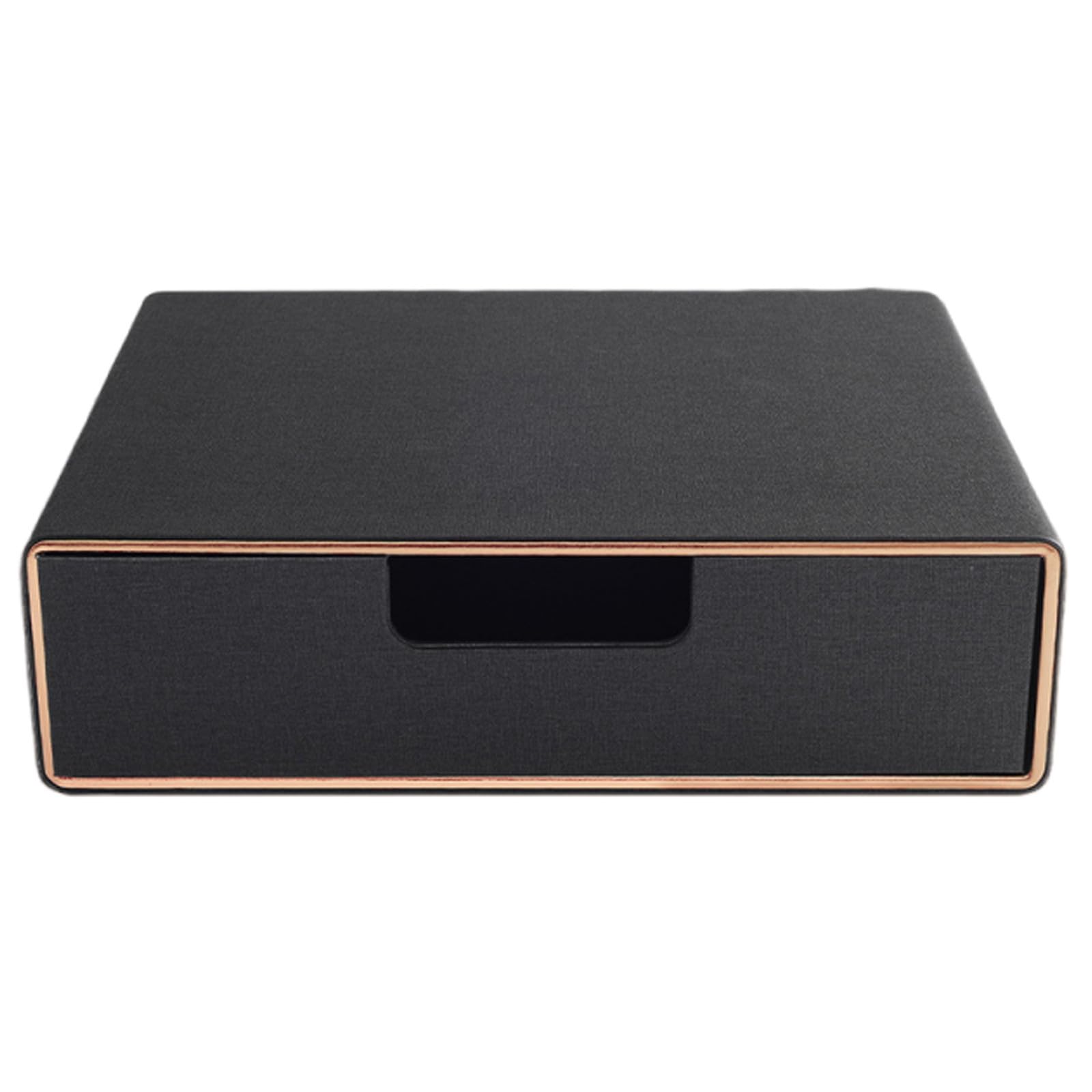 Organizer per Organizzazione senza Sforzo in Legno Composito e Pu da Scrivania Nero Cassetto Porta Documenti per Ufficio su Tavolo da Cucina o Ufficio