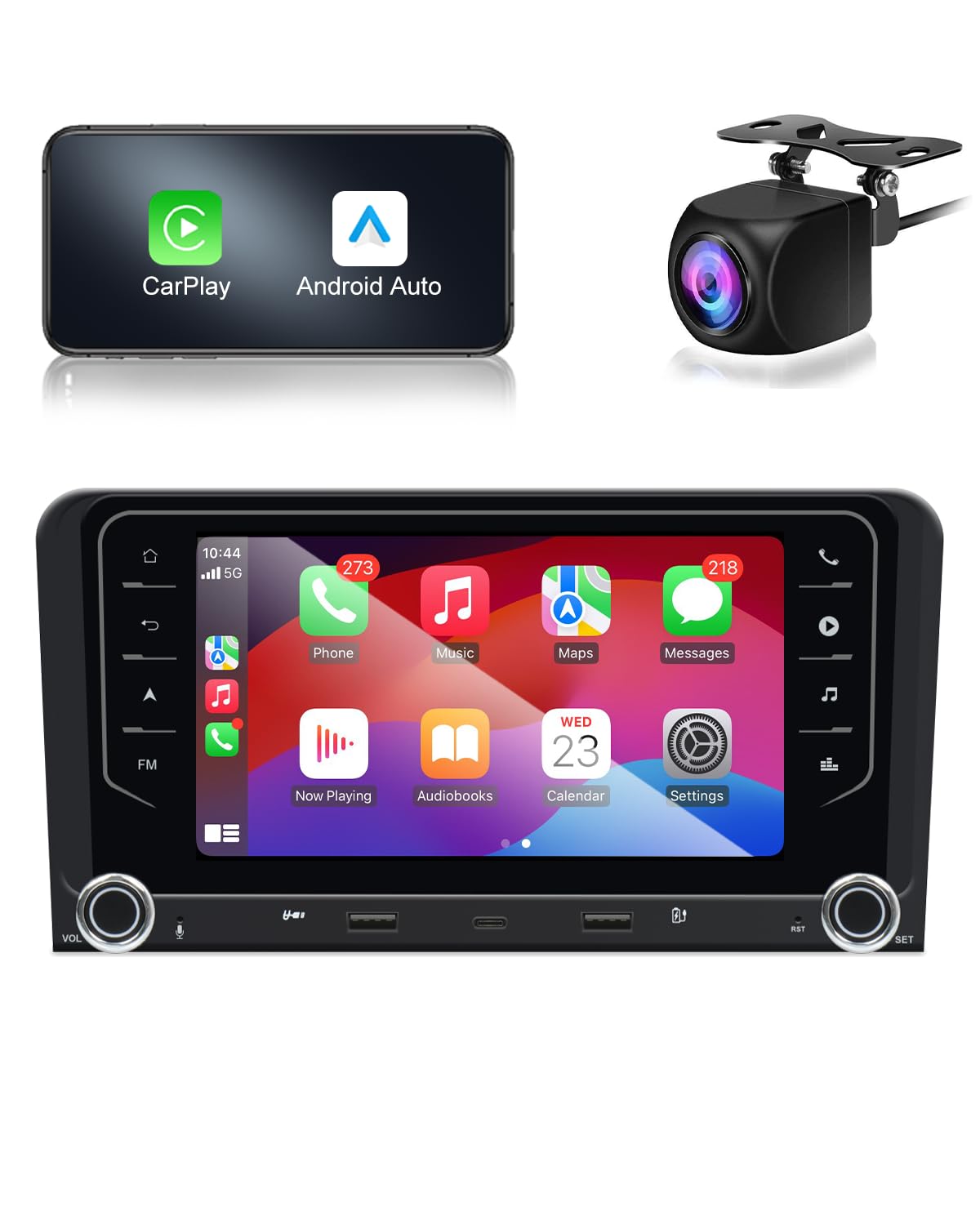 Autoradio für Audi A3 8P 03-2012 S3 RS3 mit Wireless CarPlay & Android Auto