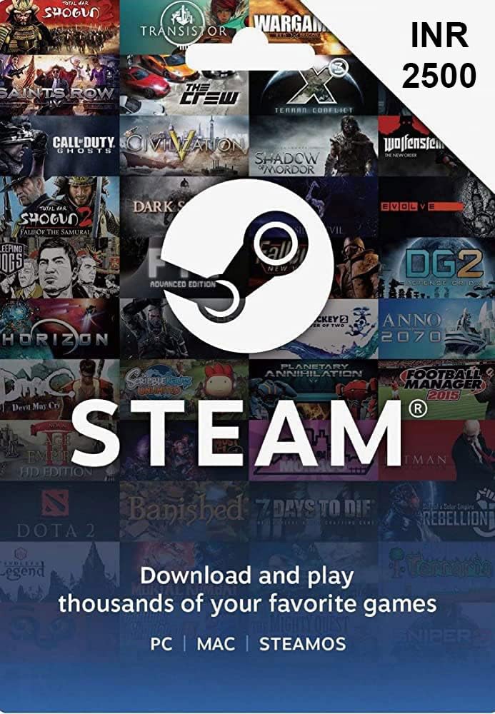 INR 2500 Steam Wallet Code (Code Only - Smart Delivery) (B0C4Q4WY1J) Amazon Price History, Amazon Price Tracker