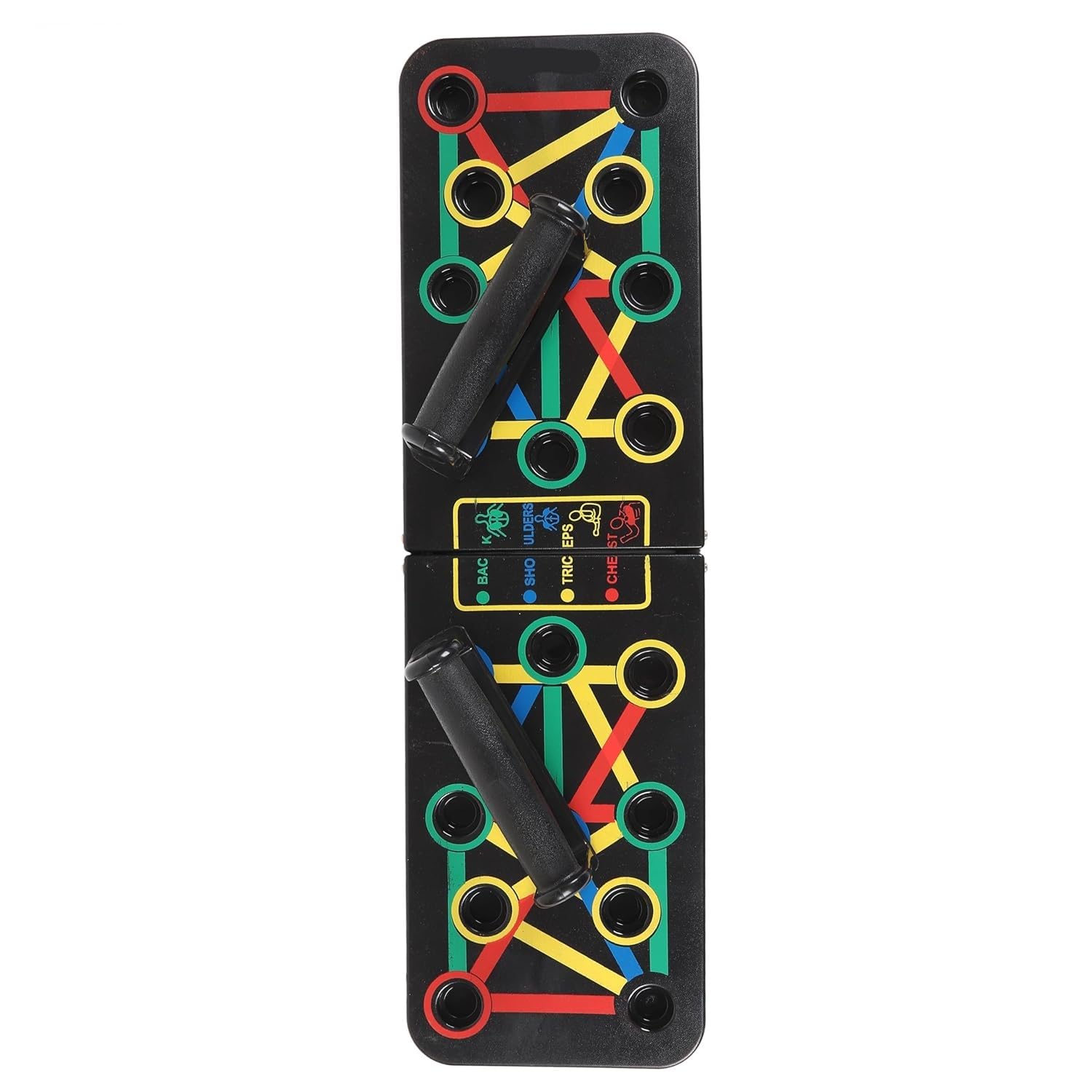 Max Performance Foldable Push Up Board with Ergonomic Anti-Slip Handles, 15-in-1 Multifunction Advanced Home Gym Workout System, Professional Color-Coded Muscle Training Equipment for Chest Shoulders Triceps Back, Portable Fitness Board for Men Women Beginners and Advanced Users-image-28