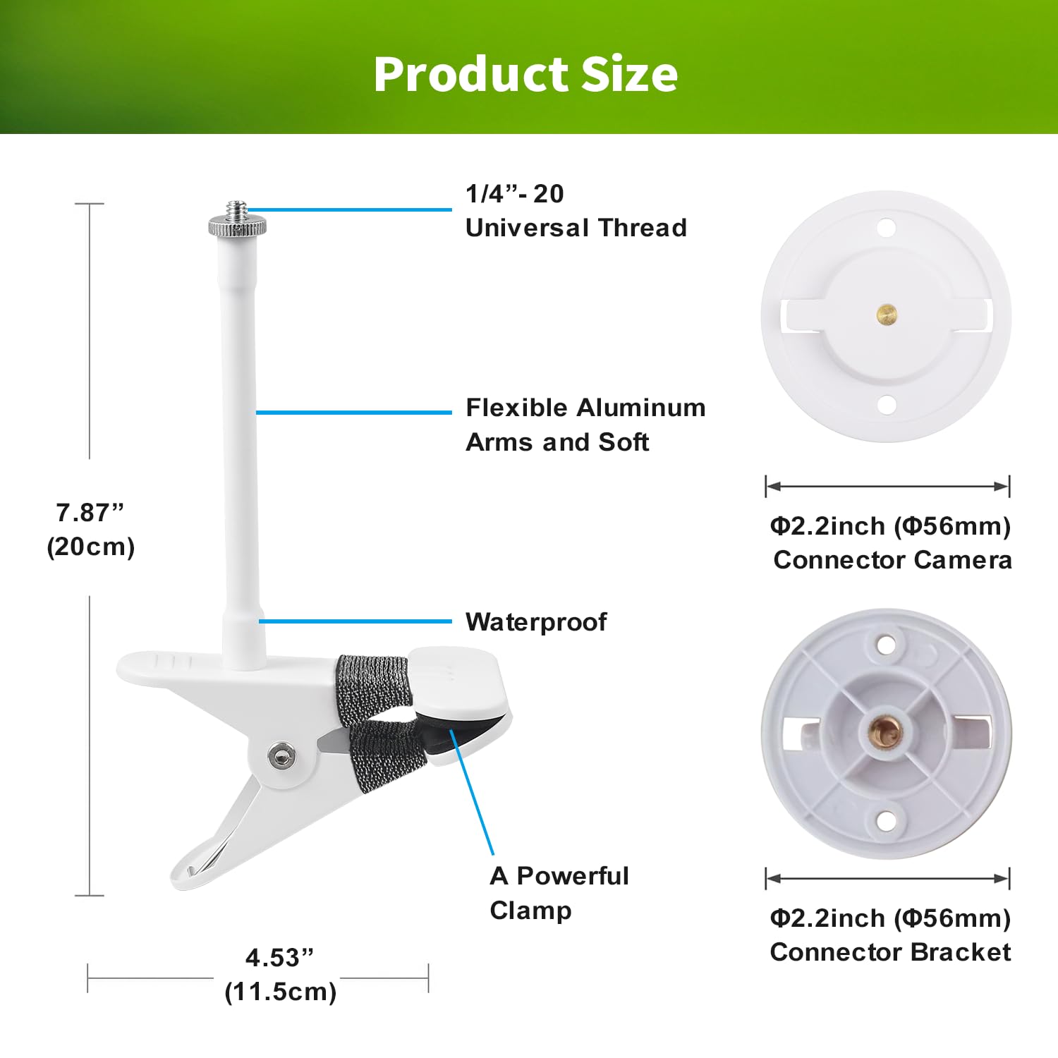 Lonnky Flexible Clip Mount for TP-Link Tapo C200/C210/C220/C230 Cameras - Image 2