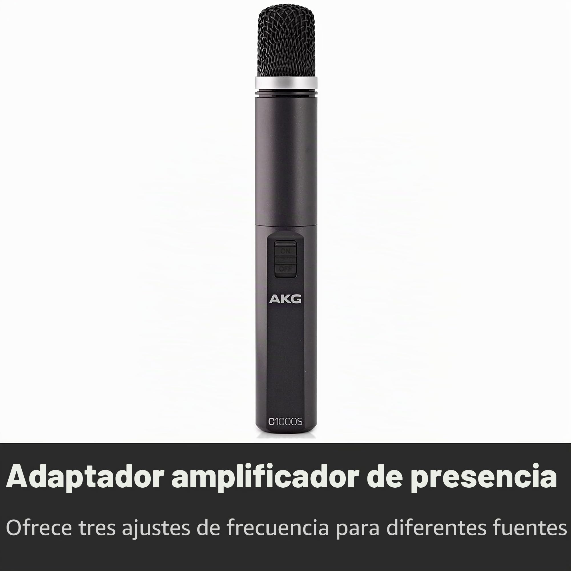 AKG C1000S - Micrófono de Condensador, 11.4 x 3.9 x 6.7 inches, Negro
