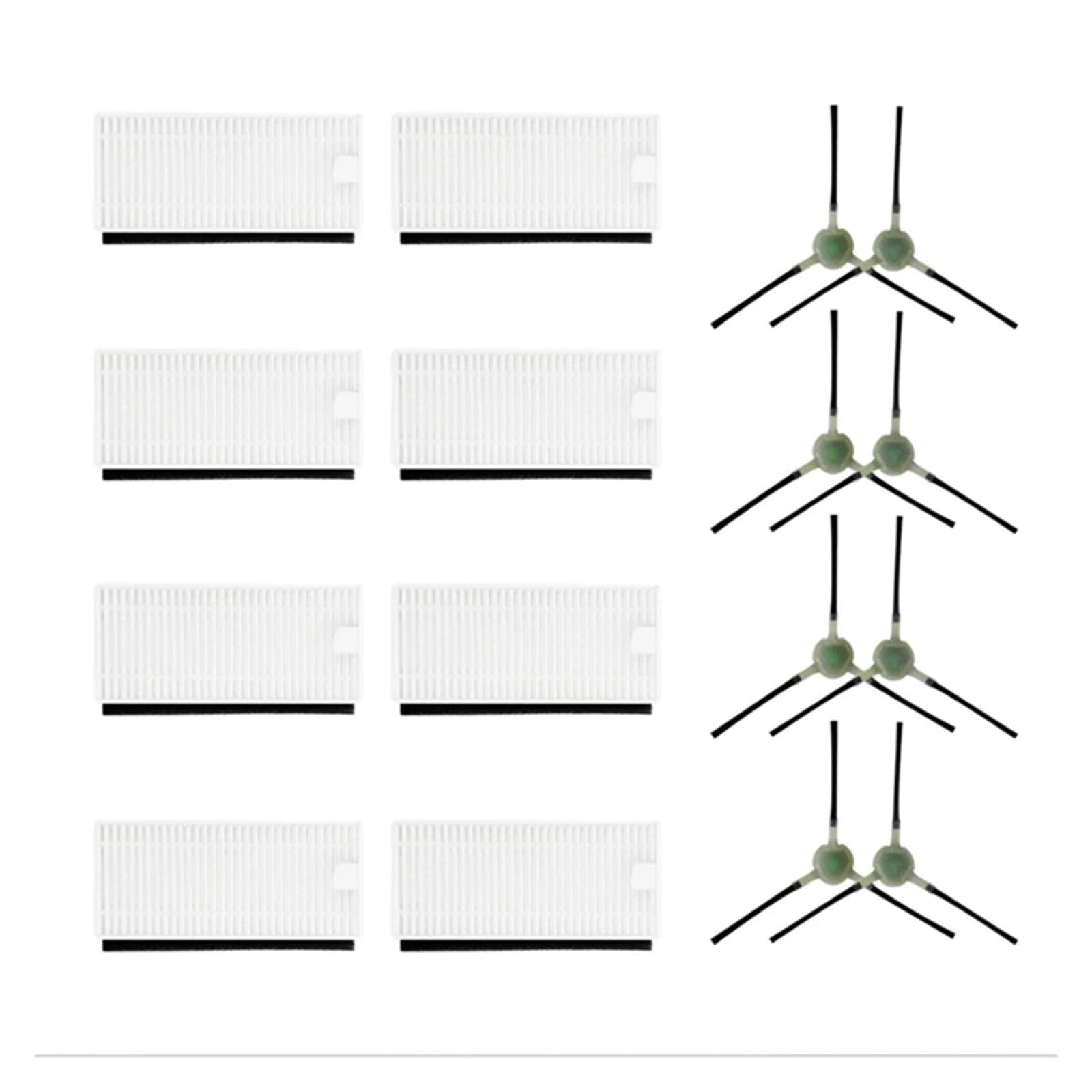 aqinsfai Replacement Hepa Filter Side Brush Spare Part ，Compatible for OKP K7 / K8 / L3 / Lefant M201 / T800 / U180 / M501-B / F1 / T700 / M520/M571/