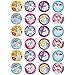 Pinback Buttons - 24-Pack Rainbow Unicorn Round Button Pins in 8 Designs for Kids Birthday Party Favors, Unicorn Lovers, 2.25 inches Diameter