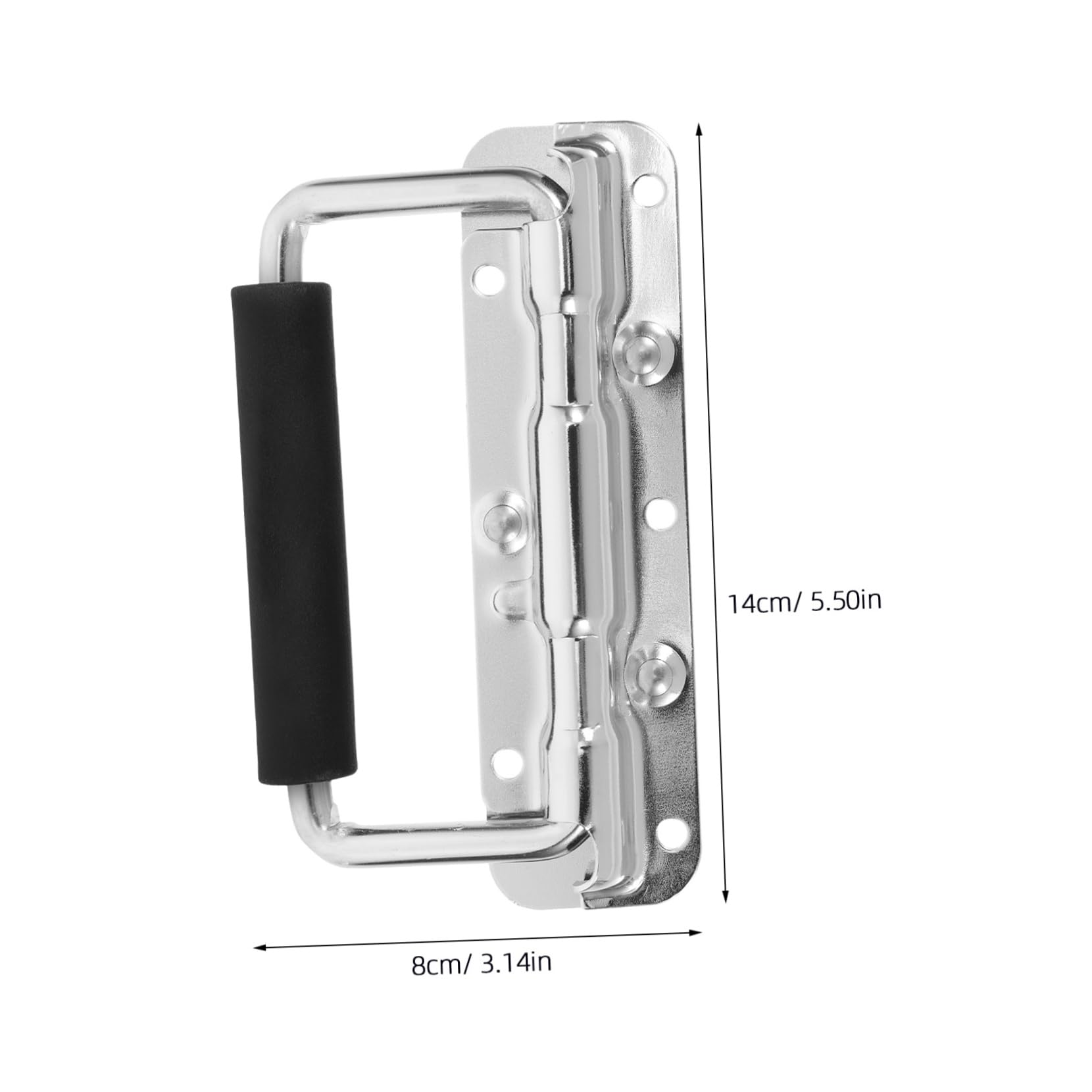 FUNOMOCYA 2pcs Handle Cover Door Handles Drawer Pulls Toolbox Folding Handles Hardware Boat Ring Hatch Pull Chest Lift Lifting Handle Wardrobe Handle Door Pull Handle Chest Pull Handle Iron