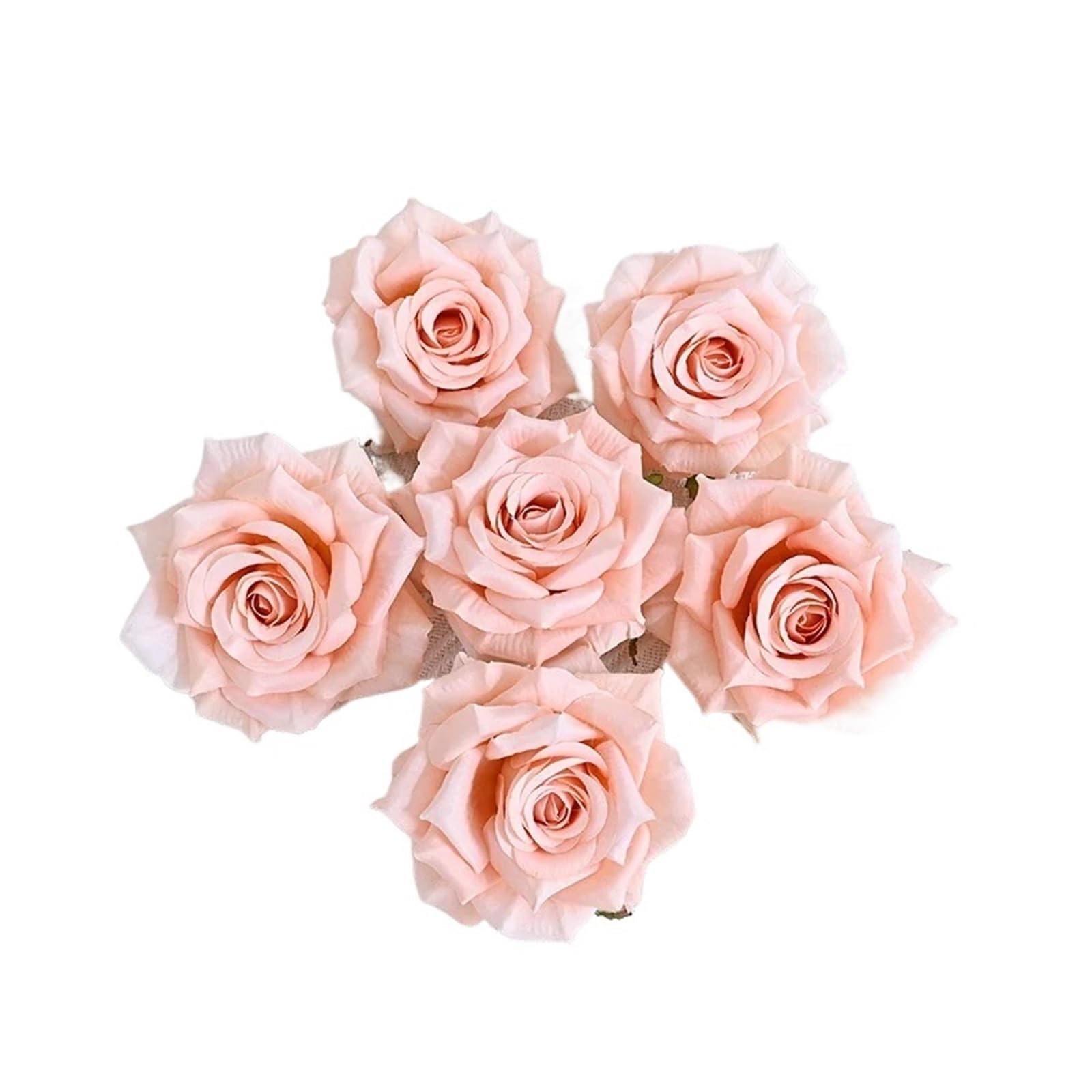 Casetlong 20Pcs Artificial Flower Wedding Arch Floral Arrangement Fake Wall Party Backdrop Decor Wreath(Flesh pink)