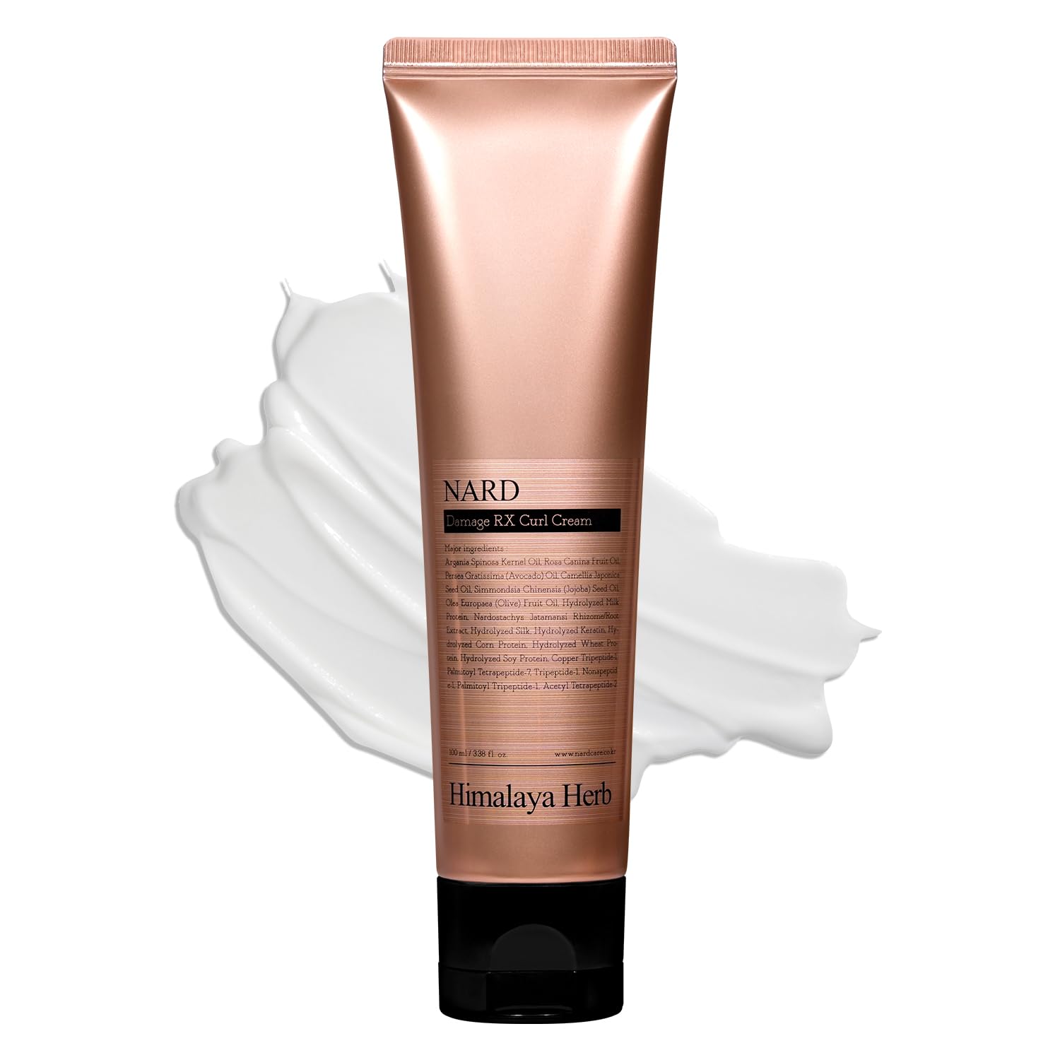 NARD RX Curl Cream for Damaged Hair Care - Elastic, Volume, and Frizz-Free Curls (Containing Amino Acids, Protein, Keratin, Silk, 11 Peptides, Vitamin E, and 6 Oils) - 3.38 oz