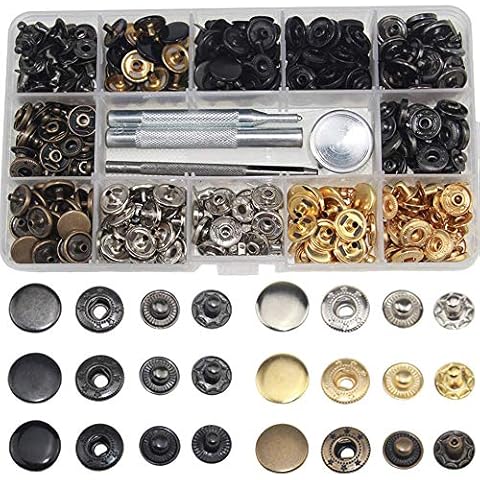 Gasea Remaches Para Cuero 120PCS Cover