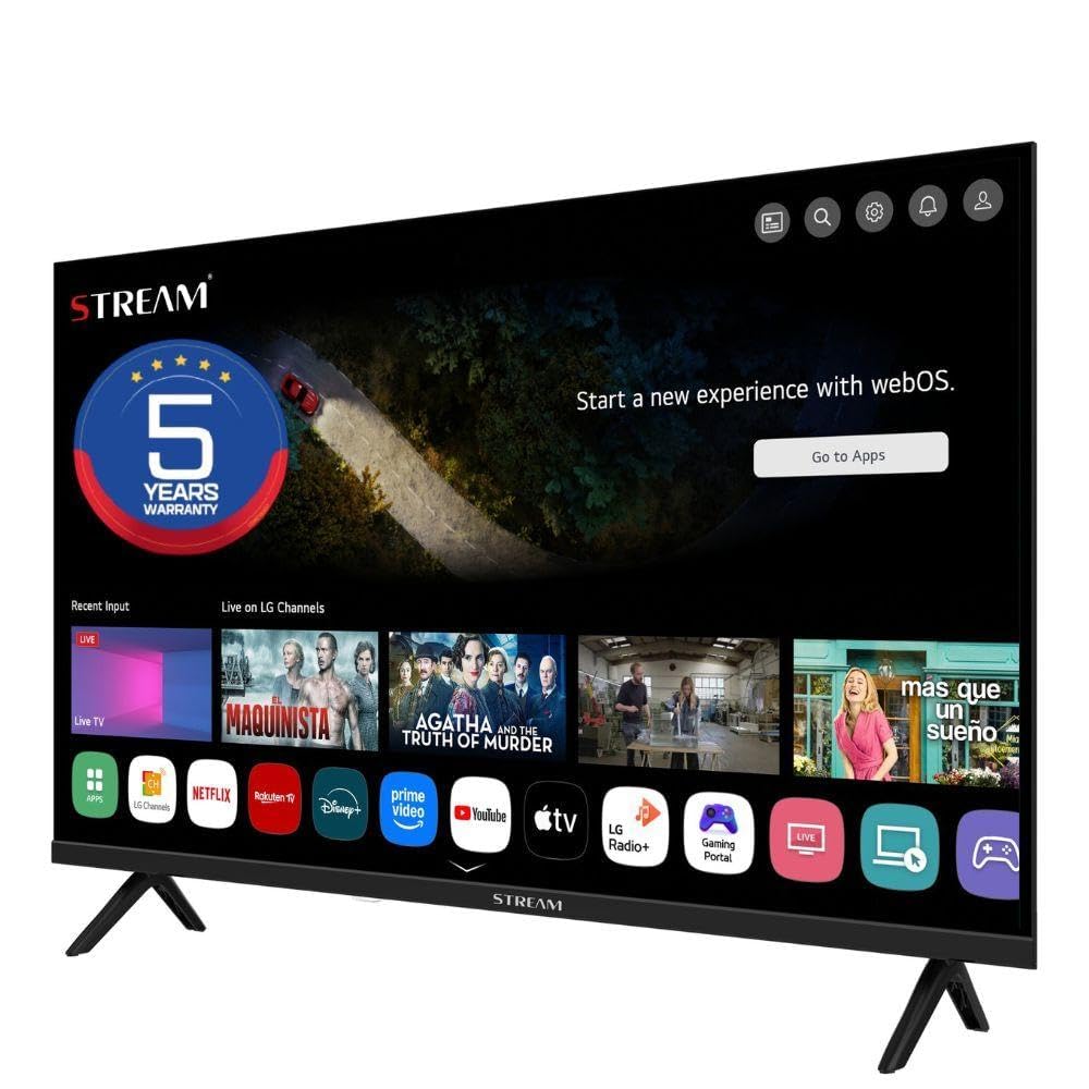 Stream System - WebOS 8.3, Smart TV 40",5 Años de Garantía, FullHD, Magic Remote Control, HDR10, Frameless (Sin Marco), Control por Voz (LG Thinq AI) con Modo Hotel- Modelo WSTRF4026TEX