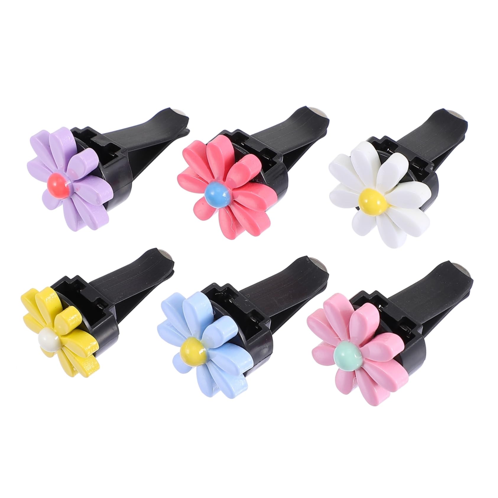 VALICLUD 30sätze Blumen Auto Duftclip Teiliges Elegante Aromatherapie Lüftungsclip-dekoration Für Damen Installieren Für Auto-innenräume Büro Und Wohnräume