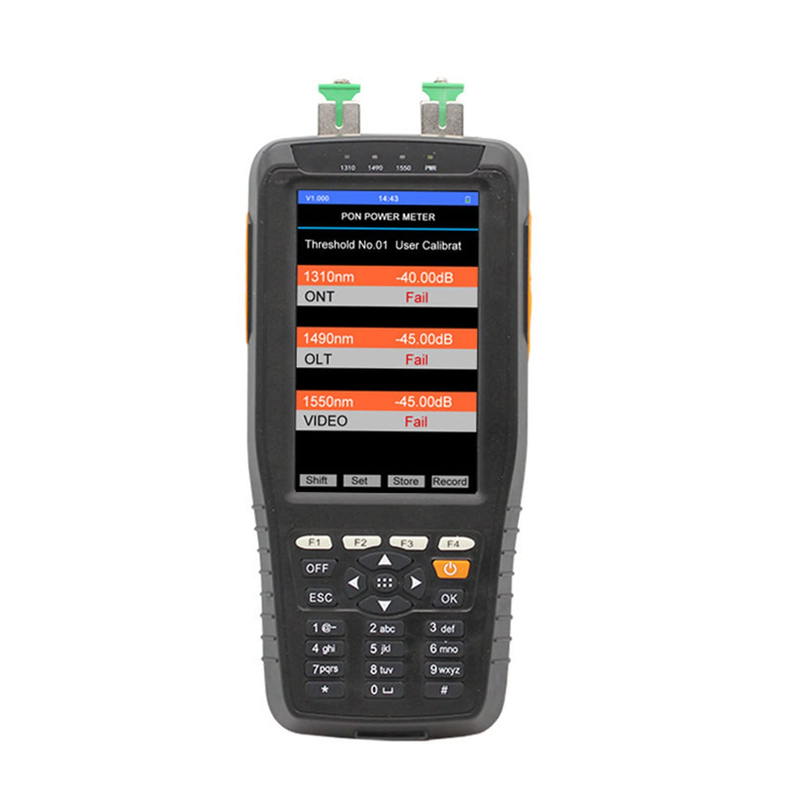 Probador de dinamómetro óptico y fibra para módem pon versión básica 1310/1490/1550 NM