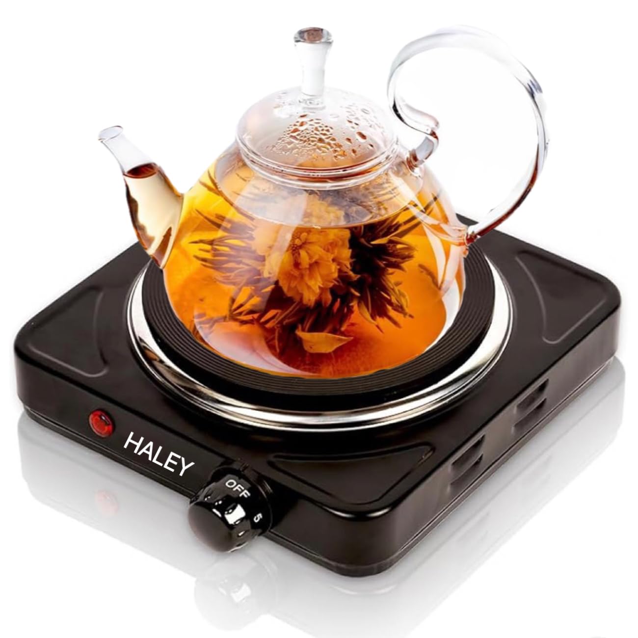 Electric Hot Plate,1000W Portable Electric Hob with Temperature Control, Cast Iron Heating Plate.Cooktops.1 year warranty。HY-1896