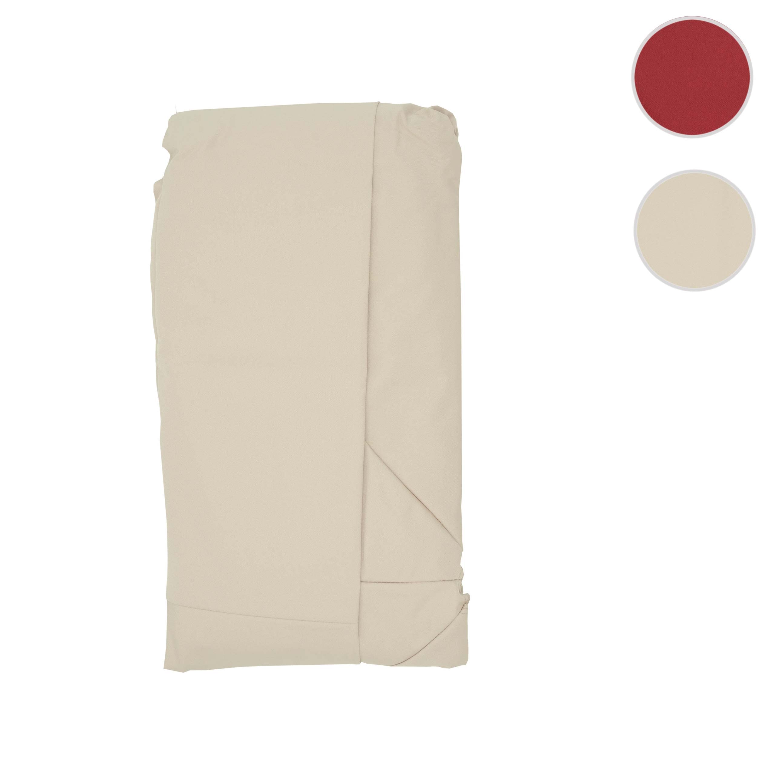 Mendler Lona cubierta para sombrillas redondas descentradas de 8 varillas 3 m tejido 220 g/m² - marfil beige