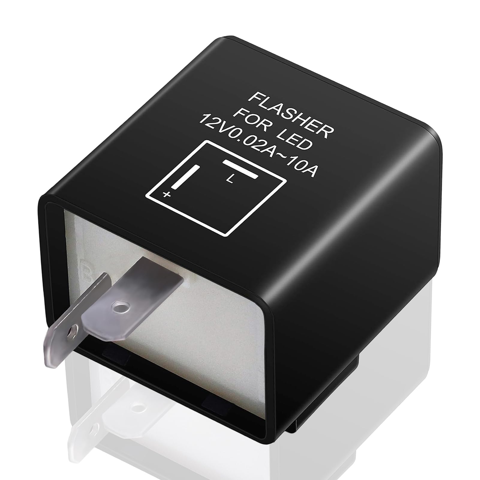 2-Poliger 12V LED Blinker Relais für Motorrad,Blinkrelais Lastunabhängig Einstellbare Frequenz, Motorrad Blinkgergeber Blinkrelais Blinkfrequenzkontroll Relai Universal